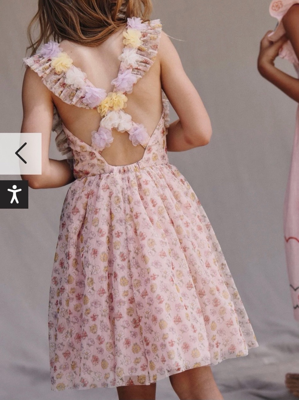 Mini Boden Flutter Strap Back Dress
